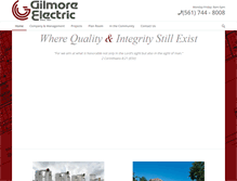 Tablet Screenshot of gilmoreelectric.com